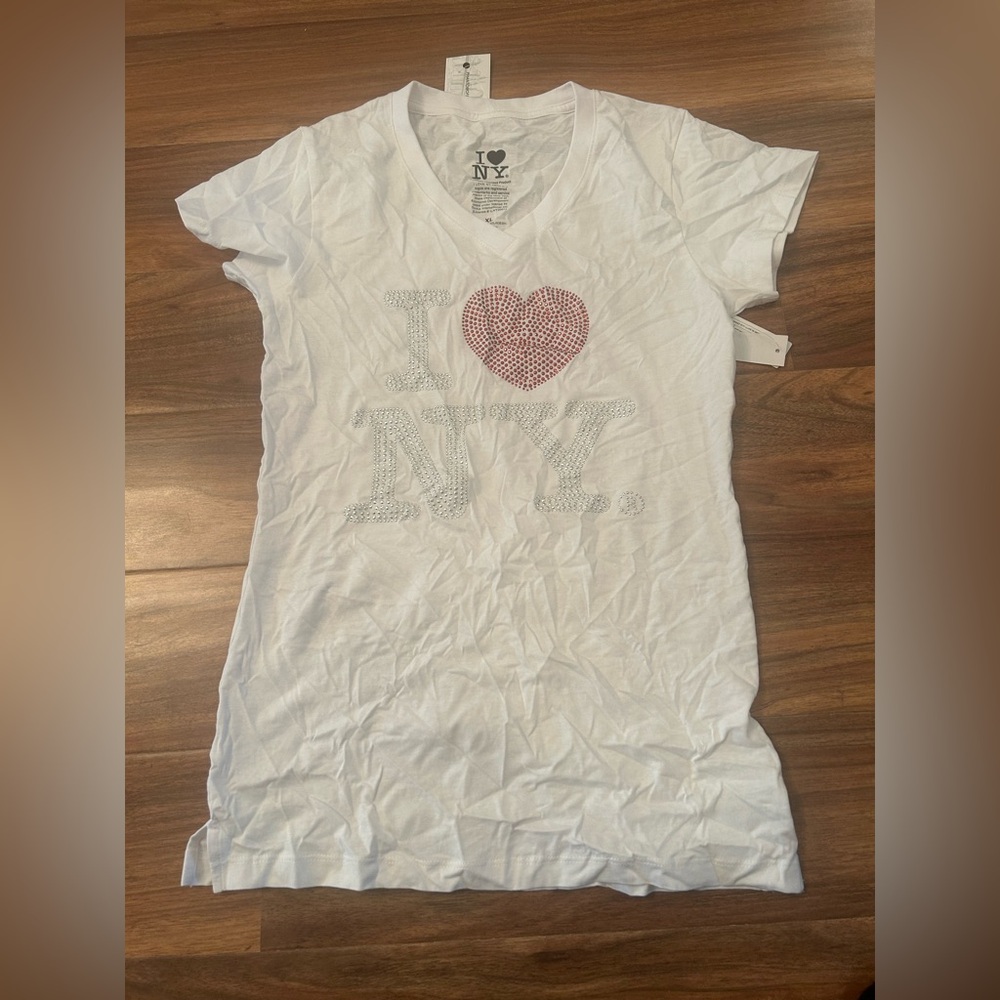 White I Love NY T-Shirt